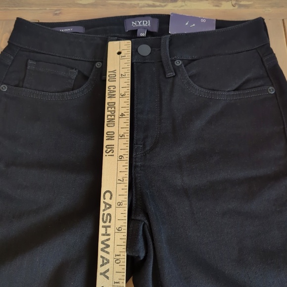 NYDJ Ami Skinny Black Jeans NWT - Picture 7 of 11